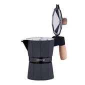 Korkmaz Etna Dayanıklı  3 Fincan Moka Pot 150 ml Siyah Renk A5572 thumbnail 2