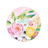 Luckyart Peony Desenli 6 lı Bone China Porselen Yemek tabağı seti 27 cm LYBA039 - 3