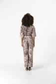Kadın Desenli Pantolon Crop İkili Takım - 8