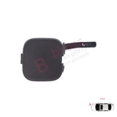 Renault Megane MK2 2002-2008 3/4/5 Kapı 7700474483 için Ön Tampon Çeki Demiri Kapağı ASTARLI thumbnail 1