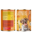 Sapphere Kümes Hayvanlı Yetişkin Köpek Maması Konserve 400 Gr 24 Adet - 2