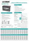 Lexron 9AH 9A 12V AGM AKÜ thumbnail 2