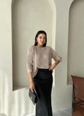 Taş Blossom Ajurlu Rahat Kesim Kazak - 6