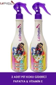 Le Patix Pet Koku Giderici Papatya & Vitamin E 2'li Eko Paket 400 Ml - Bakteri Önleyici, Kedi Köpek Kumu Kötü Koku Giderici Sprey - 1