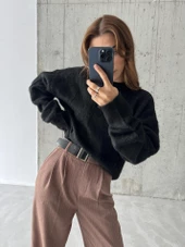 Siyah Marka Model Yumoş Triko Kazak - 2