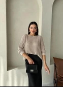 Taş Blossom Ajurlu Rahat Kesim Kazak - 3