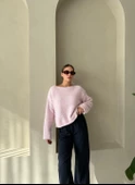 Pembe Rachel Havlu Yumoş Kazak - 6