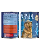 Sapphere Balıklı Yetişkin Köpek Maması Konserve 400 Gr 12 Adet - 2