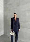Lacivert Washington Blazer Ceket - 4