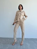 Vizon %100 Pamuk Gömlek Havuç Pantolon Takım - 2