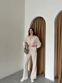 Taş Dokulu Gömlekli Pantolon Takım thumbnail 4