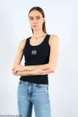 Siyah-Gümüş Kare Nakış Atlet - 2