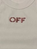 Ekru-Somon Halter Yaka Off Simli Nakışlı Atlet - 2