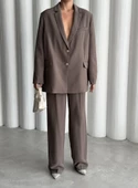 Koyu Vizon Cosmopolitan Ceket-Pantolon Takım thumbnail 4