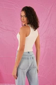 Ekru-Somon Halter Yaka Wang Simli NakışlıNakış Atlet - 4