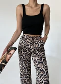 Siyah Askılı Crop Triko Atlet - 2