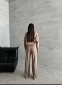 Vizon Sweat Geniş Paçalı Pantolon Takım - 9