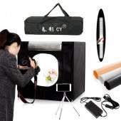 Işıklı Ürün Çekim Çadırı 50x50cm PRO Ledli Katlanabilir Çadır - 1