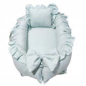 Bebekatölyesi Babynest Nil Yeşil Renk Fırfır Kenarlı - 1
