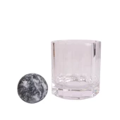 Churchill Viski Bardağı ve Bej Küre Mermer Viski Taşı Sandıklı - 7