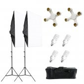Deyatech Softbox 50X70 Paraflaş 4 Duylu Sürekli Işık Adaptörlü - 1