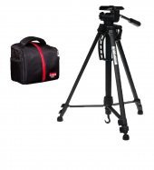 Deyatech Canon 100D 200D 2000D 4000D Çanta+ 4 kg147 cm Tripod - 1