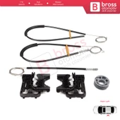 Land Rover Range Rover Sport MK2 L494 2013-2022 LR078871 İçin Arka Sol Kapı Cam Kriko Tamir Seti - 3