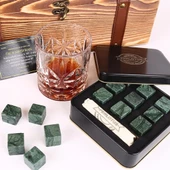 Paris Viski Bardağı 9 Adet Viski Taşı 8 Oz Cep Matarası Sandıklı Set - 3
