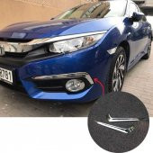 Honda Civic FC5 Krom sis Kaplaması (İTHAL) Sis Çerçevesi 2019+ - 4