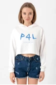 Outer Banks P4L Ekru Kadın Crop Kapşonlu thumbnail 1