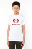 Babymonster Monstiez Beyaz Çocuk Bisikletyaka Tshirt thumbnail 1
