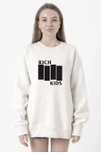 G-Dragon Rich Kids Beyaz Kadın 2ip Sweatshirt thumbnail 1