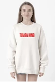 Tulsa King Lettern Beyaz Kadın 2ip Sweatshirt - 2