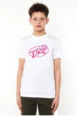 Babymonster Drip Beyaz Çocuk Bisikletyaka Tshirt - 1
