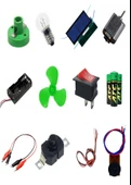 Okul Deney Seti - 8 Güneş Paneli, Duy, Anahtar, Pil, Motor, Krokodil Full Set - 2