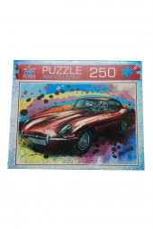 250 Parça Kırmızı Jaguar Araba  Puzzle Yapboz - 1