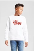 The Warning Logo Beyaz Çocuk 2ip Sweatshirt - 1