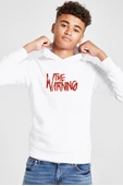 The Warning Logo Beyaz Çocuk 3ip Kapşonlu  Sweatshirt - 1