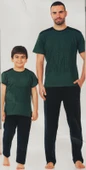 Erkek Çocuk Kısa Kol , Uzun Pantolonlu Penye Pijama Takım M00679 - 4