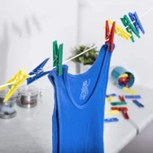 36 Adet Plastik İz Bırakmayan Çamaşır Mandalı, Ekstra Dayanıklı - 2