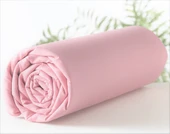 Maki Home Yüzde Yüz Pamuklu Pembe Yastık Kılıfsız 180x200 Battal Boy Lastikli Çarşaf - 1