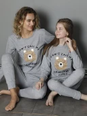 Kız Çocuk Penye Pijama Takım M00680 thumbnail 9