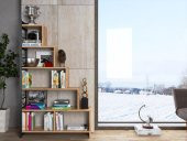 Woodn Love Silva Metal Merdiven Kitaplık - Atlantik Çam / Siyah - 5
