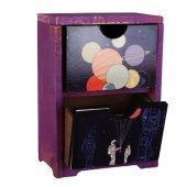 Astronot Ve Gezegenler Ahşap El Yapımı Şifonyer - 2