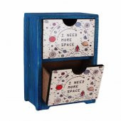 I Need More Space Gezegenler Ahşap El Yapımı Şifonyer - 2