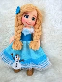 Prenses Bella Bebek Amigurumi Organik Oyuncak - 4