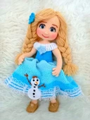 Prenses Bella Bebek Amigurumi Organik Oyuncak - 1