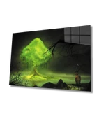 İllustrasyon Manzara Hayvan Yeşil - 1