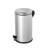 Omnisoft PLX3700-312 Krom Pedallı Paslanmaz Çöp Kovası 12 Lt - 1