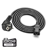 Ropcomp Bilgisayar Power ve Monitör Kablosu 3X0.75mm 1.5m - 1